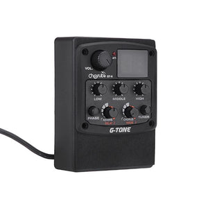 Cherub GT 6 Acoustic Guitar Preamp Piezo Pickup 3 Band EQ Equalizer LCD Tuner - virtualelectronicsstore.com