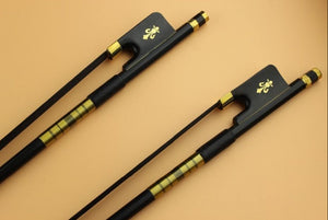 1 Pc New Pro Black 4 4 Full Size Carbon Fiber Cello Bow Ebony Frog Inlaid Copper - virtualelectronicsstore.com