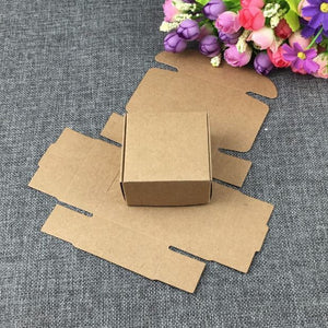 100pcs Gift Kraft Box Jewelry Boxes Blank Package Carry Case Cardboard Display - virtualelectronicsstore.com