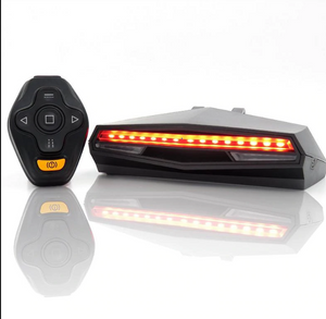 Wireless Bike Bicycle Rear Turn Signal Light Laser Tail Lamp Smart USB Rechargeable Cycling Accessories Remote Turn Led - virtualelectronicsstore.com
