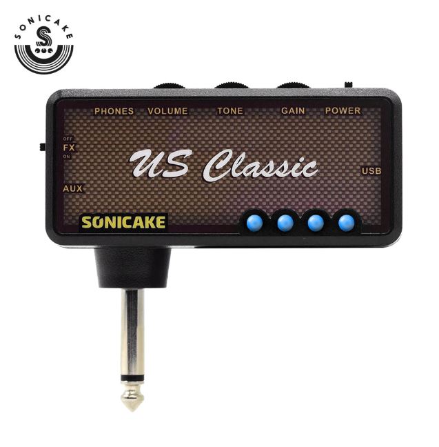 Sonicake Amphonix Electricguitar Plug Headphone Amp Mini Portable Usb Chargeable