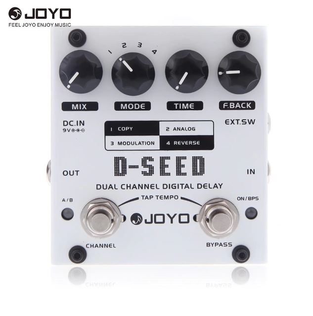Joyo D-Seed Dual Channel Digital Delay Guitar Effect Pedal with Four Modes New