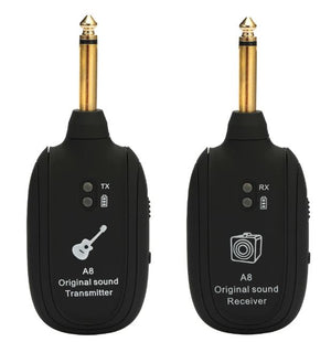 A8 Uhf Wireless Guitar Transmitter Receiver Set 730mhz 50m Range Guitar Wireless - virtualelectronicsstore.com
