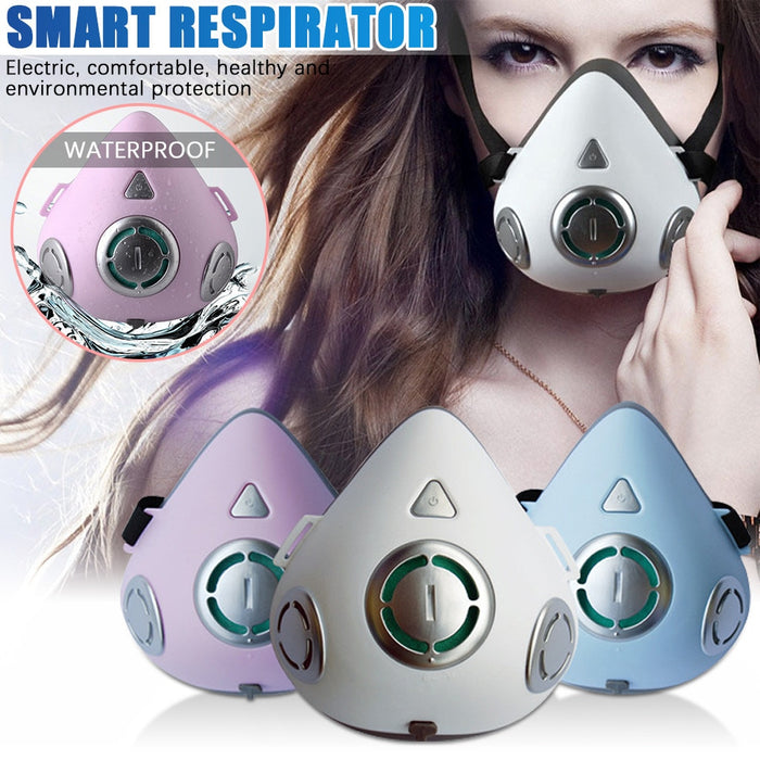 Smart Electric and Air Purification Respirator Automatic Fresh Air Respirator outdoor safety Mouth-muffle Smart Electric and Air Purification Respirator Automatic Fresh Air Respirator outdoor safety Mouth-muffle WILL NOT FOG UP YOUR GLASSES