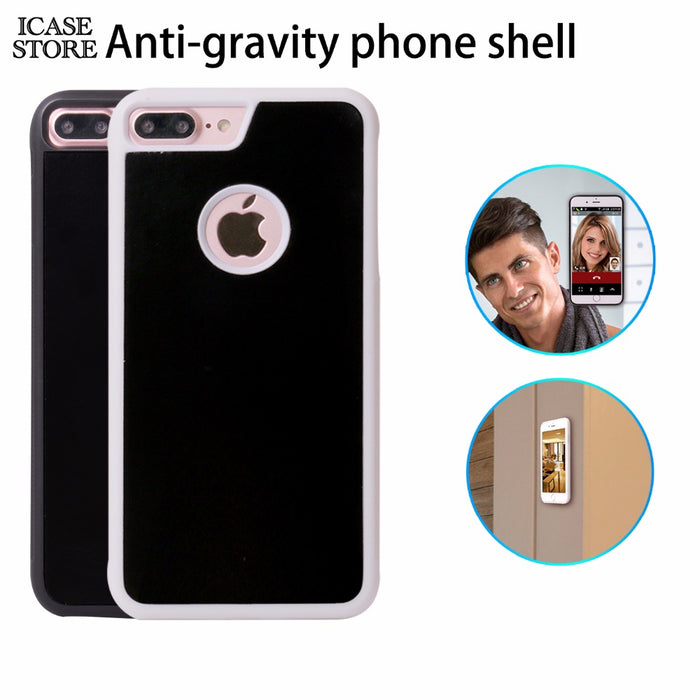 Anti-gravity Phone Case For iPhone X 8 7 6s Plus 6 5S Magical Anti Gravity Nano Suction Back Cover Antigravity case
