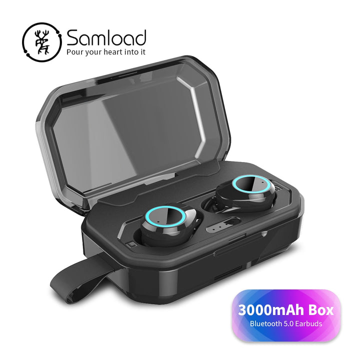 True Wireless Earphone Stereo Games Bluetooth 5.0 Headphones with 3000mAh Charging box For iPhone 6s 7 8 Xs Xr Headset