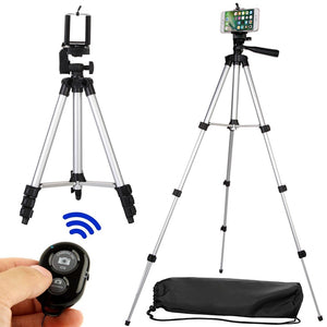 Long tripod Bluetooth Remote Control Self-Timer Camera Shutter Clip Holder Tripod Sets Kit Gift For phone Stand holder - virtualelectronicsstore.com