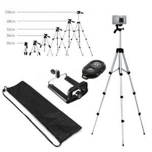 Long tripod Bluetooth Remote Control Self-Timer Camera Shutter Clip Holder Tripod Sets Kit Gift For phone Stand holder - virtualelectronicsstore.com