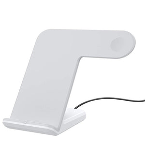 wireless charger For iPhone Xs Max Xiaomi Samsung 2 in 1 Fast Wireless Charger Charging Stand Dock For Apple Watch iWatch - virtualelectronicsstore.com