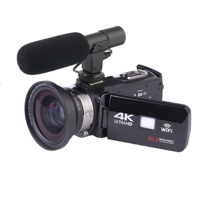 4K Camcorder Video Camera Wifi Night Vision