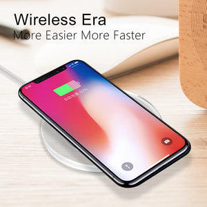 Wireless Charger Ultra Thin Led Qi Wireless Charging Pad For iphone XS X 8 Plus Samsung Huawei Mate 20 Pro Charger - virtualelectronicsstore.com