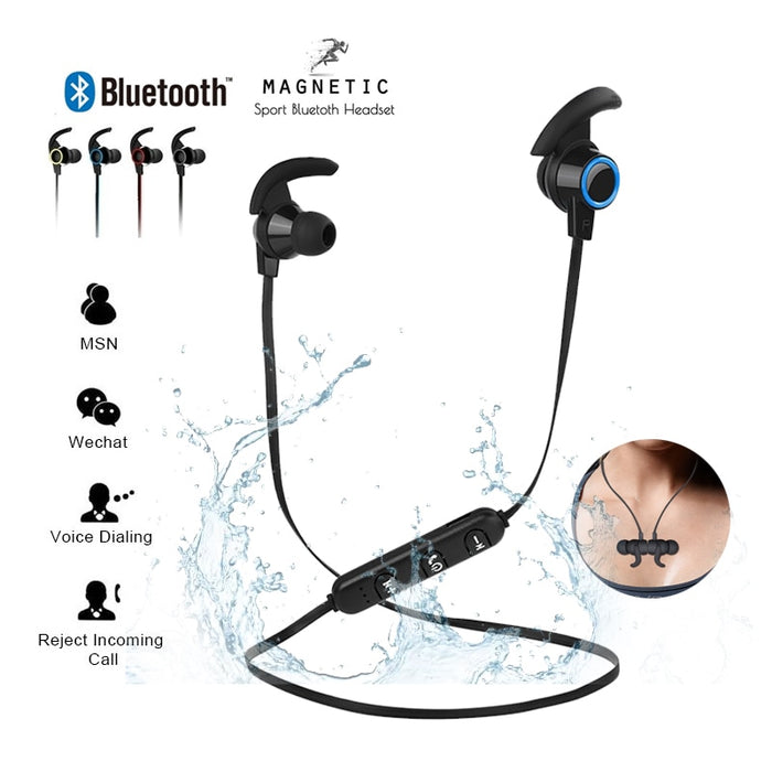 Bluetooth Earphone Waterproof Sport Headphone 4.2 with Charging Cable Young Earphones Build-in Mic Headphone