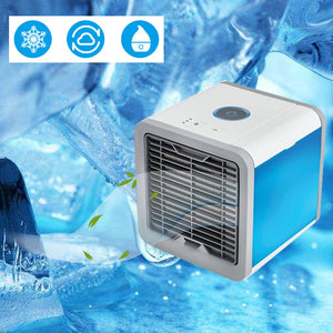 USB Mini Portable Air Conditioner Humidifier Purifier 7 Colors Light Desktop Air Cooling Fan Air Cooler Fan for Office Home - virtualelectronicsstore.com