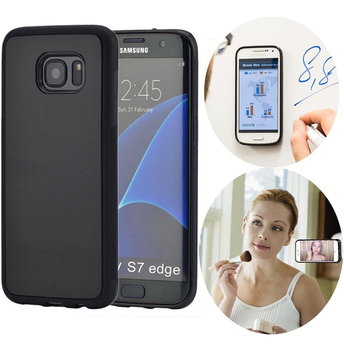 Luxury Anti Gravity Phone Cover Nano Suction Selfie Magical Soft Silicon Back Case For Samsung S6 S7 Edge S8 Plus Note 8 5 Capa