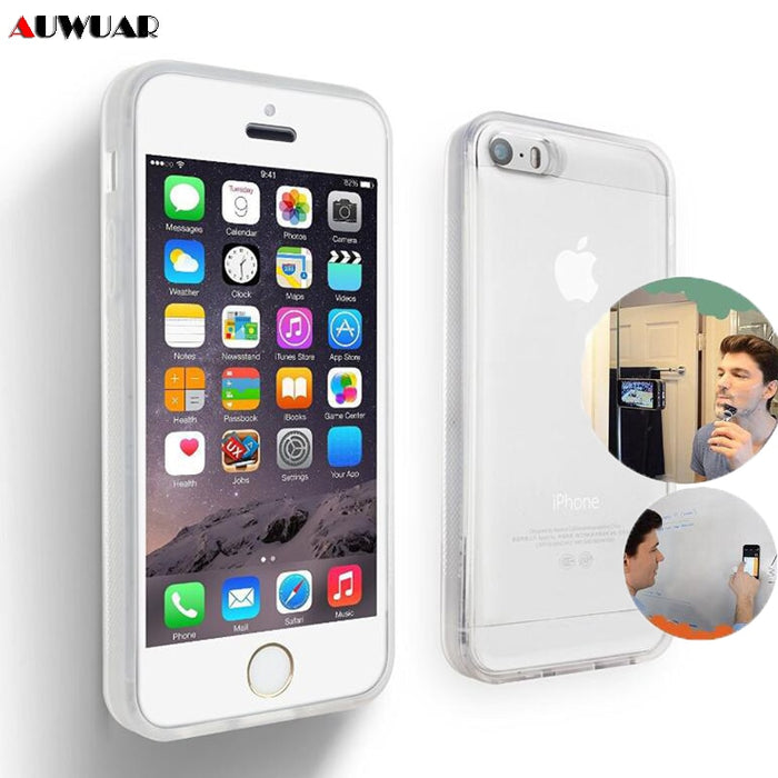Clear Anti Gravity Phone Case for iPhone 5 5S SE 6 7 8 Plus X XR XS MAX Anti-gravity Antigravity Transparent Case Nano Suction