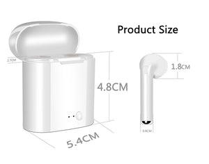 i7s TWS Mini Earphones Wireless Headphone Bluetooth Headset Stereo Earbuds For Apple  Ear  Iphone not auricular - virtualelectronicsstore.com
