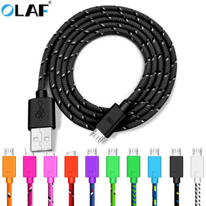 Braided Micro USB Cable Data Sync USB Charger Cable For Samsung HTC Huawei Xiaomi Android Phone Fast Charging Cables - virtualelectronicsstore.com