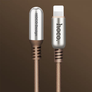USB Cable for Apple 2.4A Fast Charging Cable Zinc Alloy 90 Degree for Apple iPhone 8 7 6 5 X XS Max XR iPad Data Sync Wire - virtualelectronicsstore.com