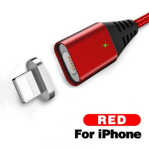 2.4A Quick Charger 3.0 Magnetic Cable For iPhone XS XR X 7 6 Fast Micro USB Type C Magnet Type-C Phone Cable For Samsung - virtualelectronicsstore.com