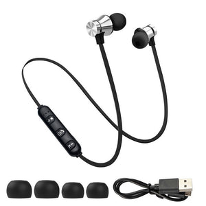 Earphone Wireless Bluetooth Headset Magnetic Earbuds Waterproof Sport With Mic For iPhone Sony Xiaomi Meizu Gaming Headset - virtualelectronicsstore.com
