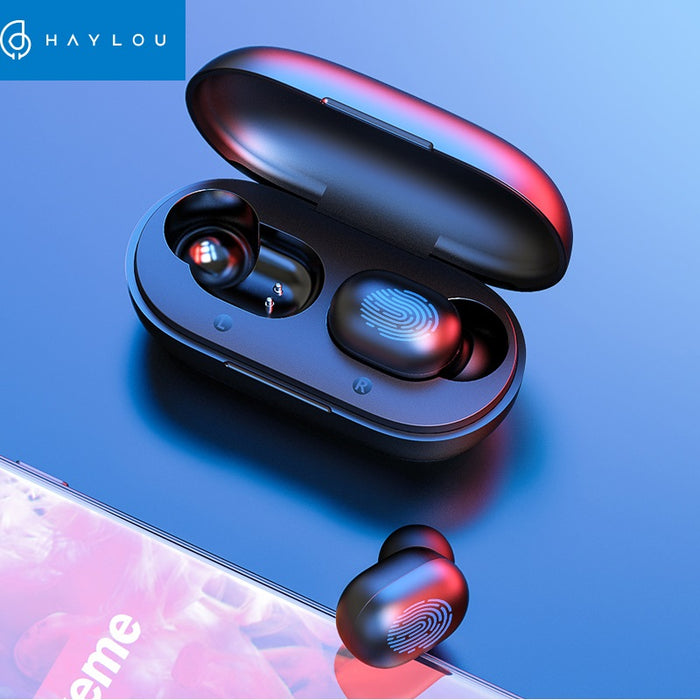 Fingerprint Touch Bluetooth Earphones, HD Stereo Wireless Headphones,Noise Cancelling Gaming Headset