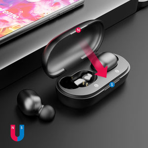 Fingerprint Touch Bluetooth Earphones, HD Stereo Wireless Headphones,Noise Cancelling Gaming Headset - virtualelectronicsstore.com