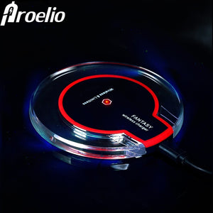 Proelio Wireless Charger Ultra Thin Led Qi Wireless Charging Pad For iphone XS X 8 Plus Samsung Huawei Mate 20 Pro Charger - virtualelectronicsstore.com