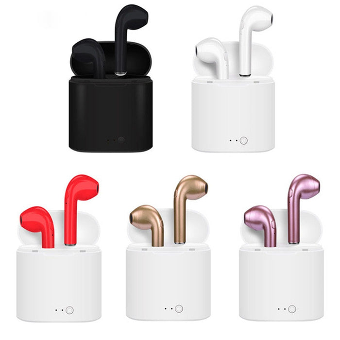 i7 i7s TWS Wireless Bluetooth Earphone In-Ear Stereo Earbud Headset with Charging Box Mic for iPhone sunsung xiaomi huawei LG