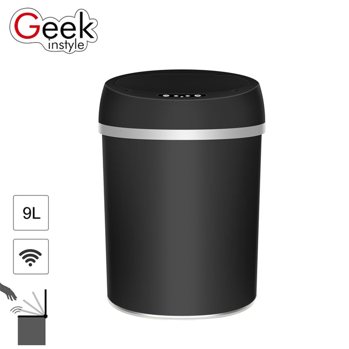Stainless Steel Garbage can Touchless Automatic Dustbin Accessory Kitchen Sensor Trash Can Office Waste Bin