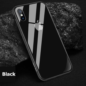 Luxury Nano Glass Phone Case For iPhone XR XS Max XS Metal Frame Back Cover For iPhone X 6 6s 7 8 Plus - virtualelectronicsstore.com