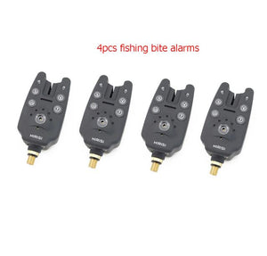 Carp Fishing Equipment 4pcs Fishing Bite Alarms and 4pcs Fishing Swingers in New - virtualelectronicsstore.com